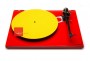 Żółta mata gramofonowa Rega na gramofonie Rega RP6